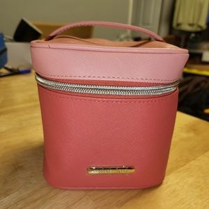 MICHAEL KORS CORAL ZIP COSMETIC BAG